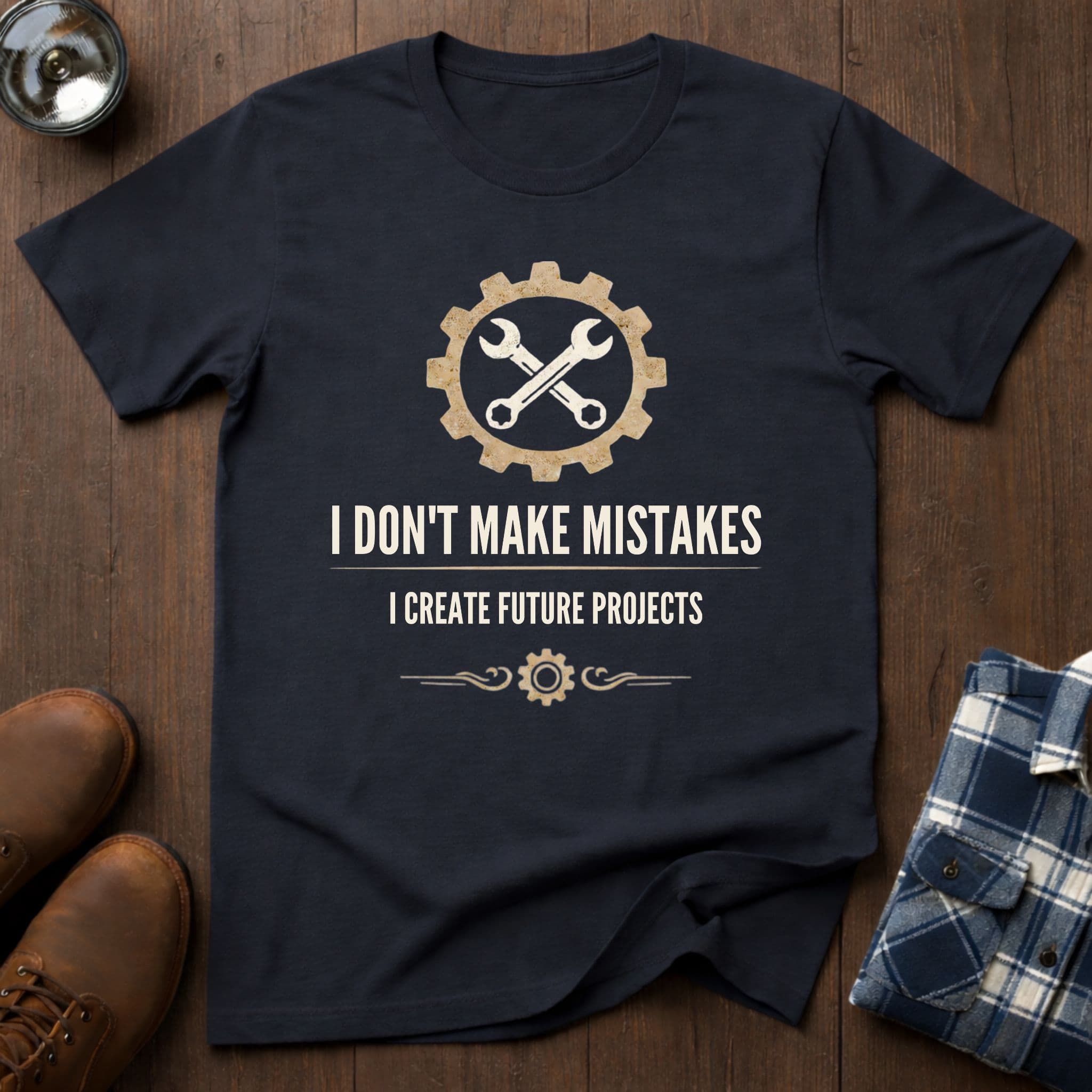 I Don't make mistakes, funny woodworking T-shirt