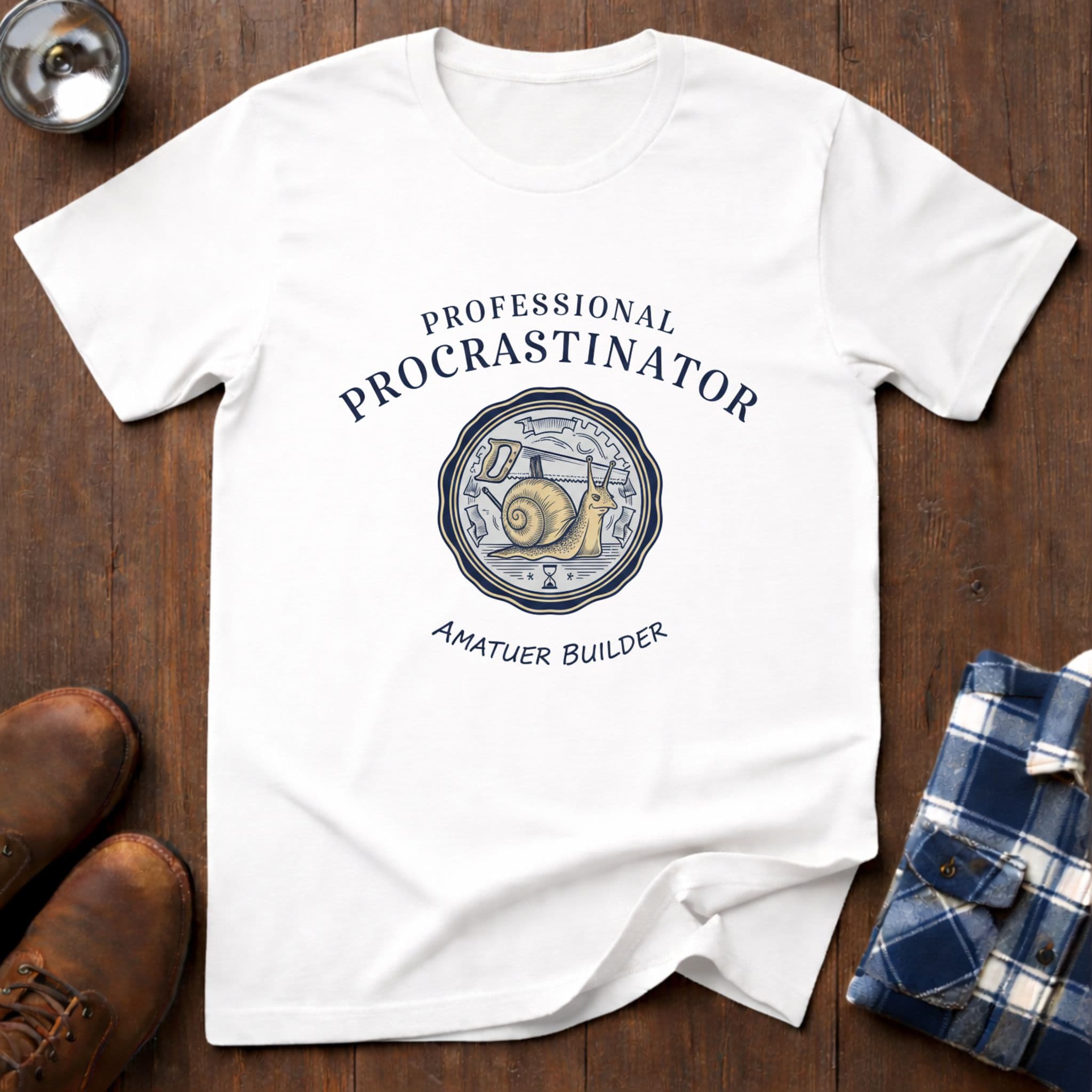 Professional Procrastinator in White