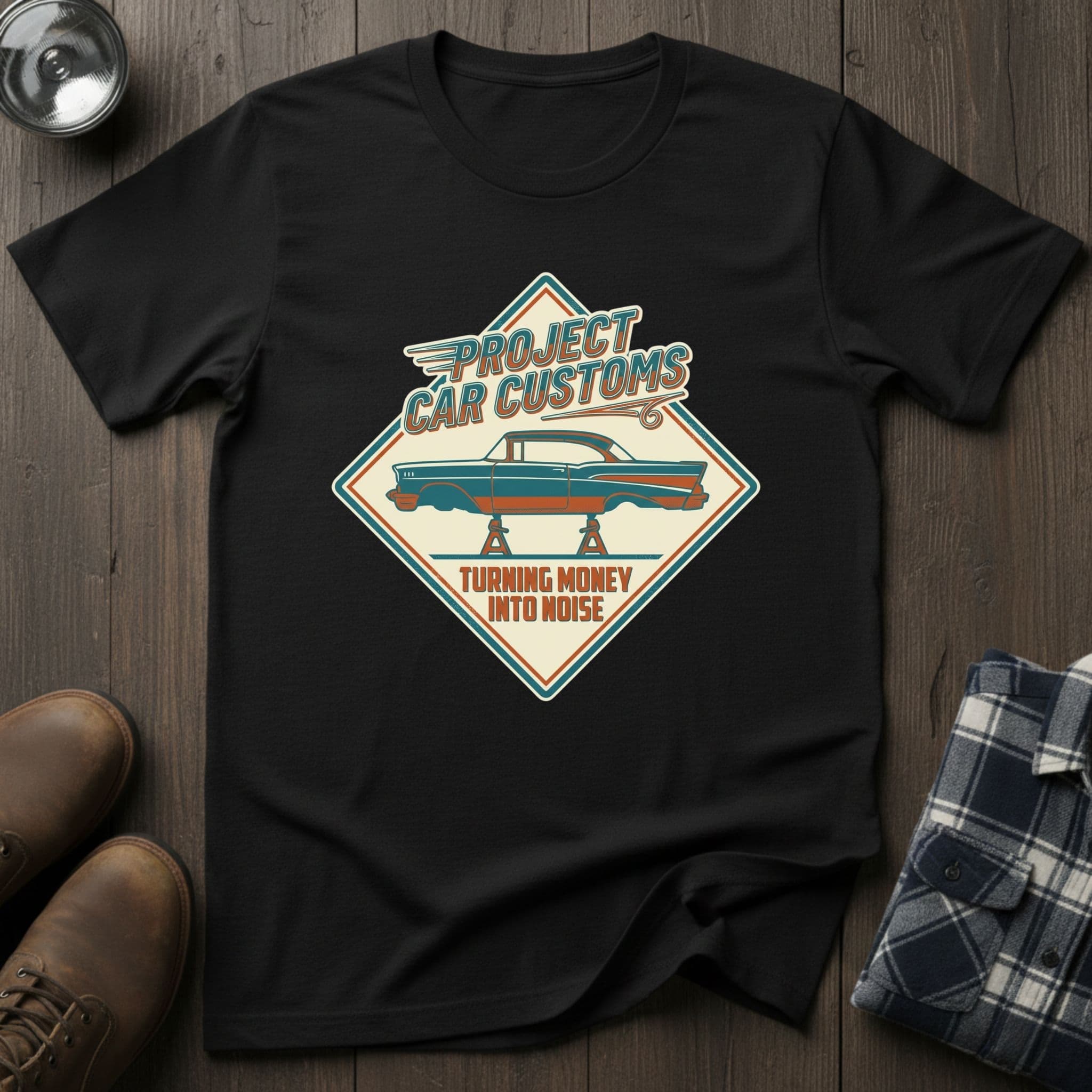 Project Car Customs, car guy T-shirt