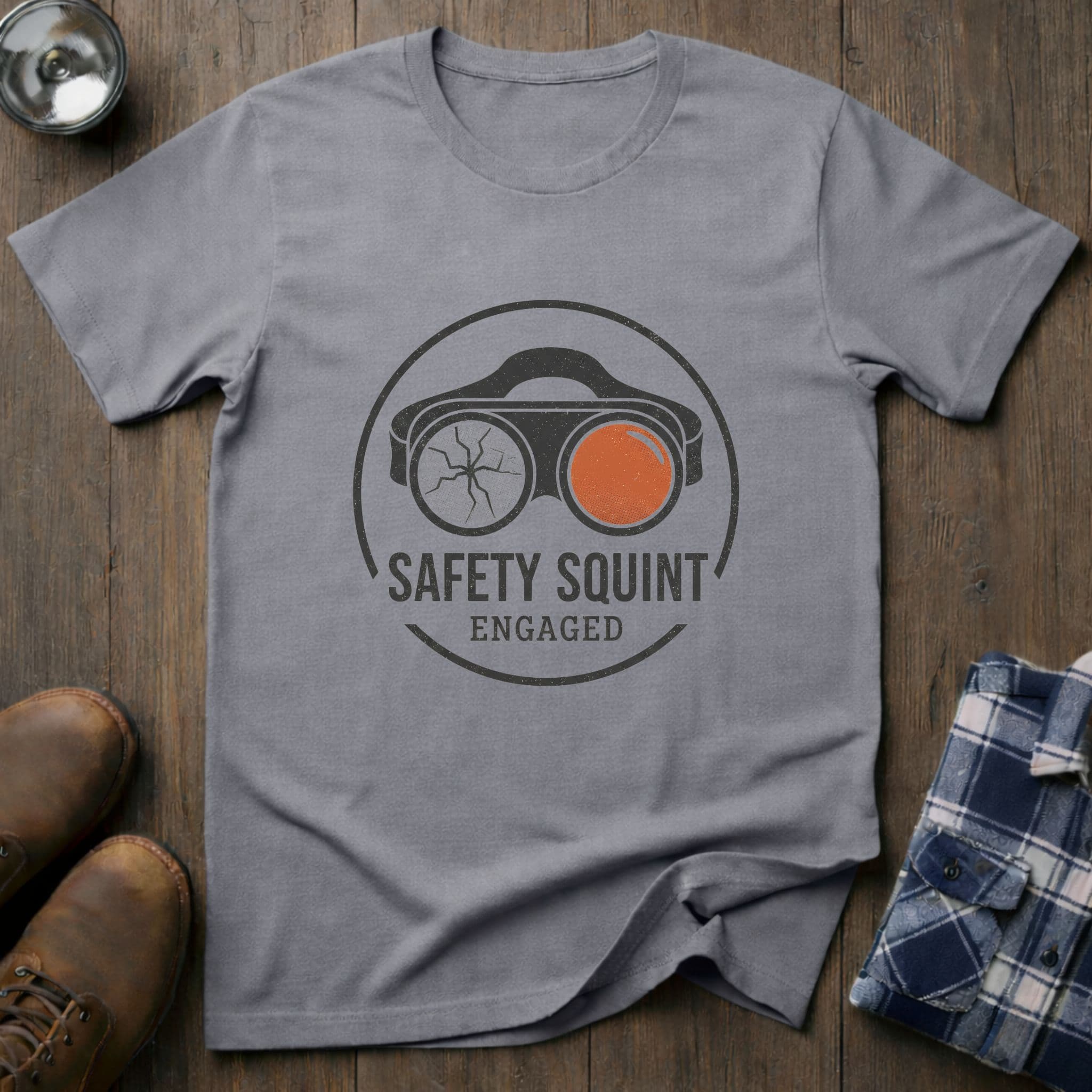 Safety Squint, funny tradesman T-shirt