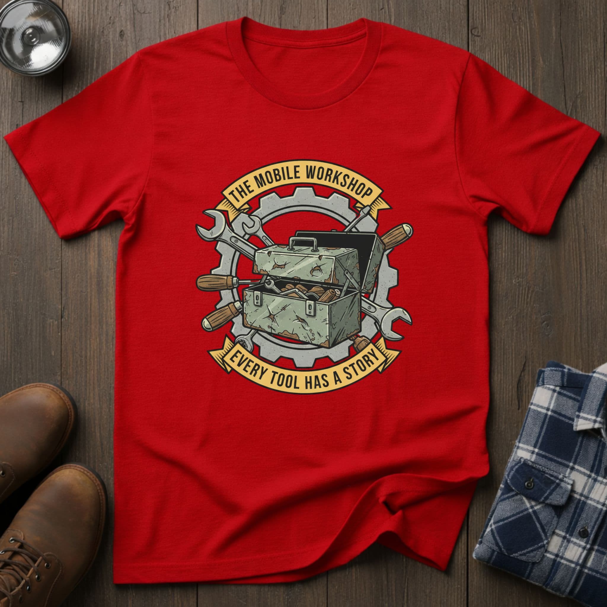 The Mobile Workshop, mechanic T-shirt