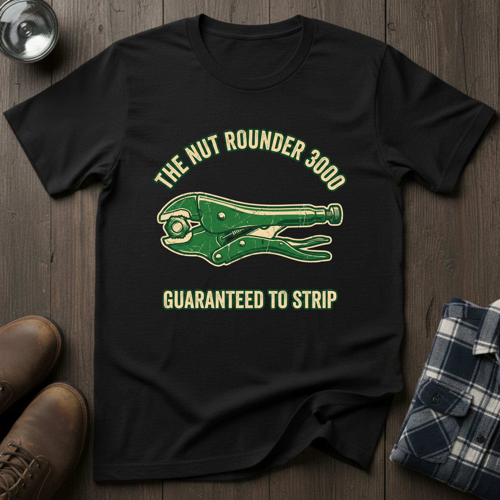 The Nut Rounder, funny mechanic T-shirt