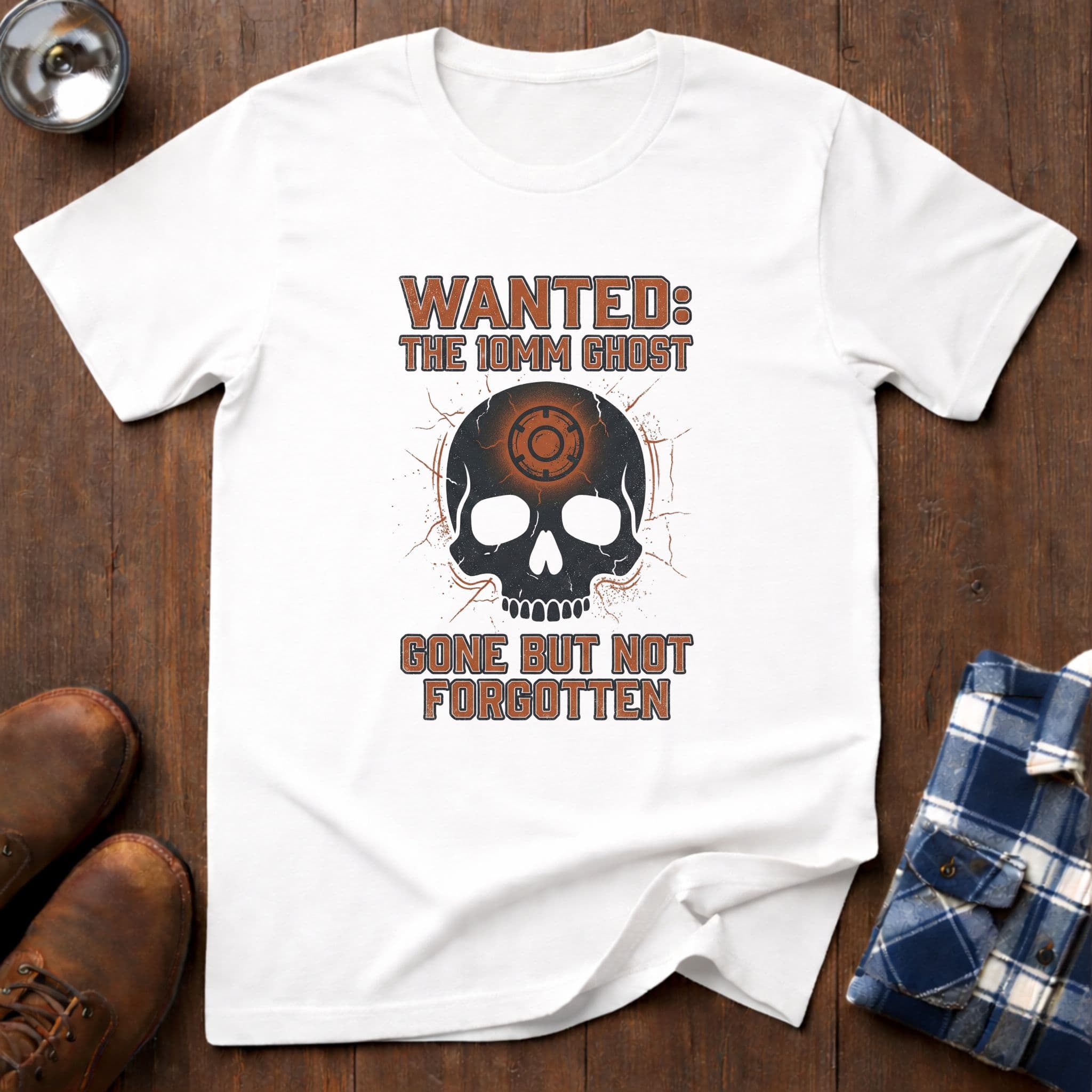 Wanted 10mm Ghost, funny mechanic T-shirt