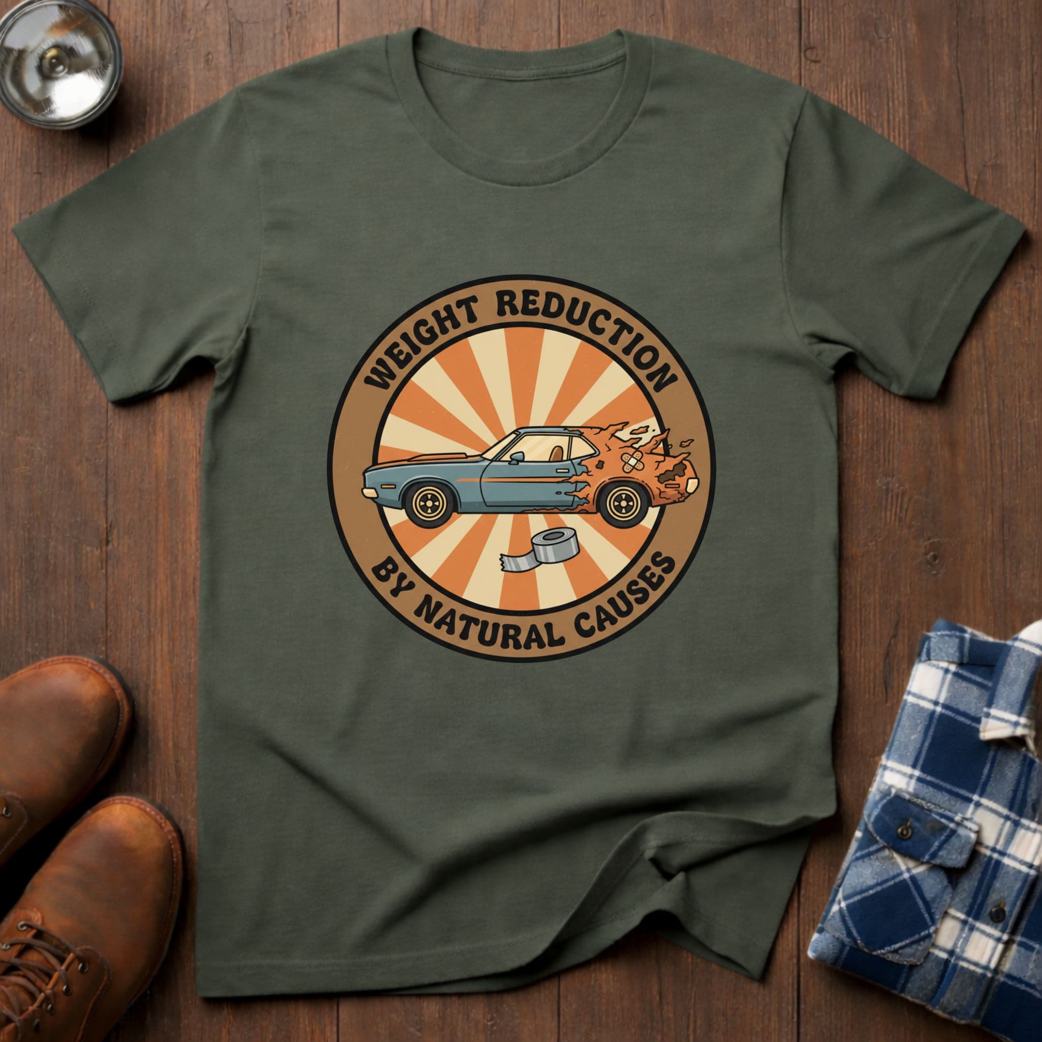 Weight Reduction, funny car guy T-shirt