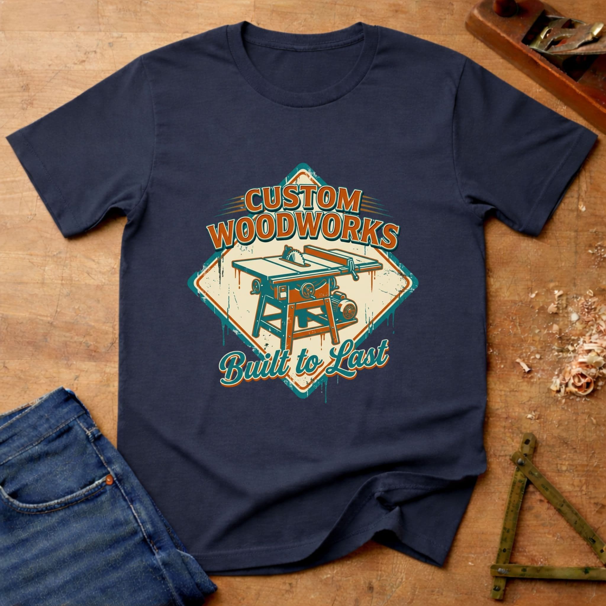 Custom Woodworks, woodworking T-shirt
