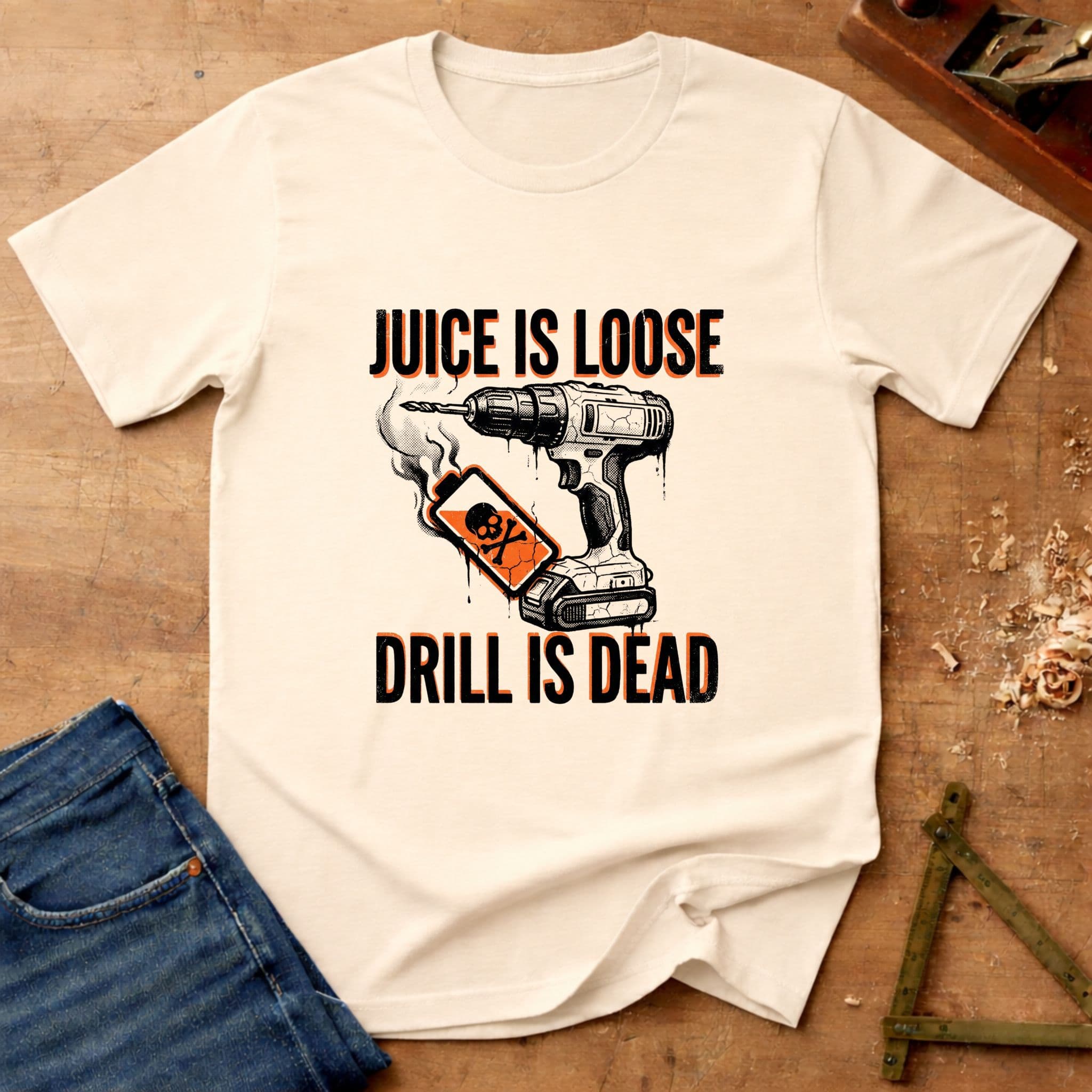 Drill is Dead, funny handyman T-shirt