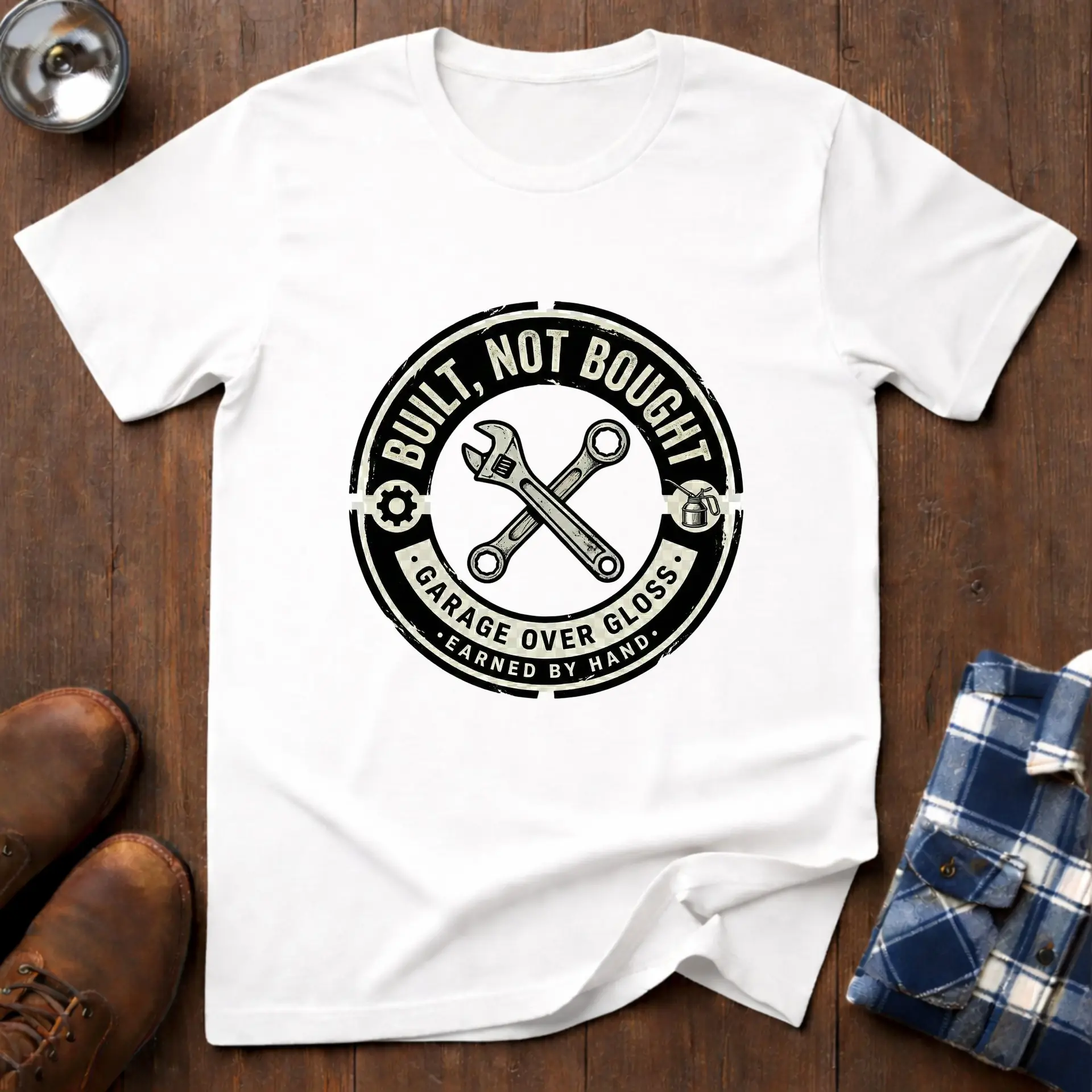 Built not Bought, workshop T-shirt