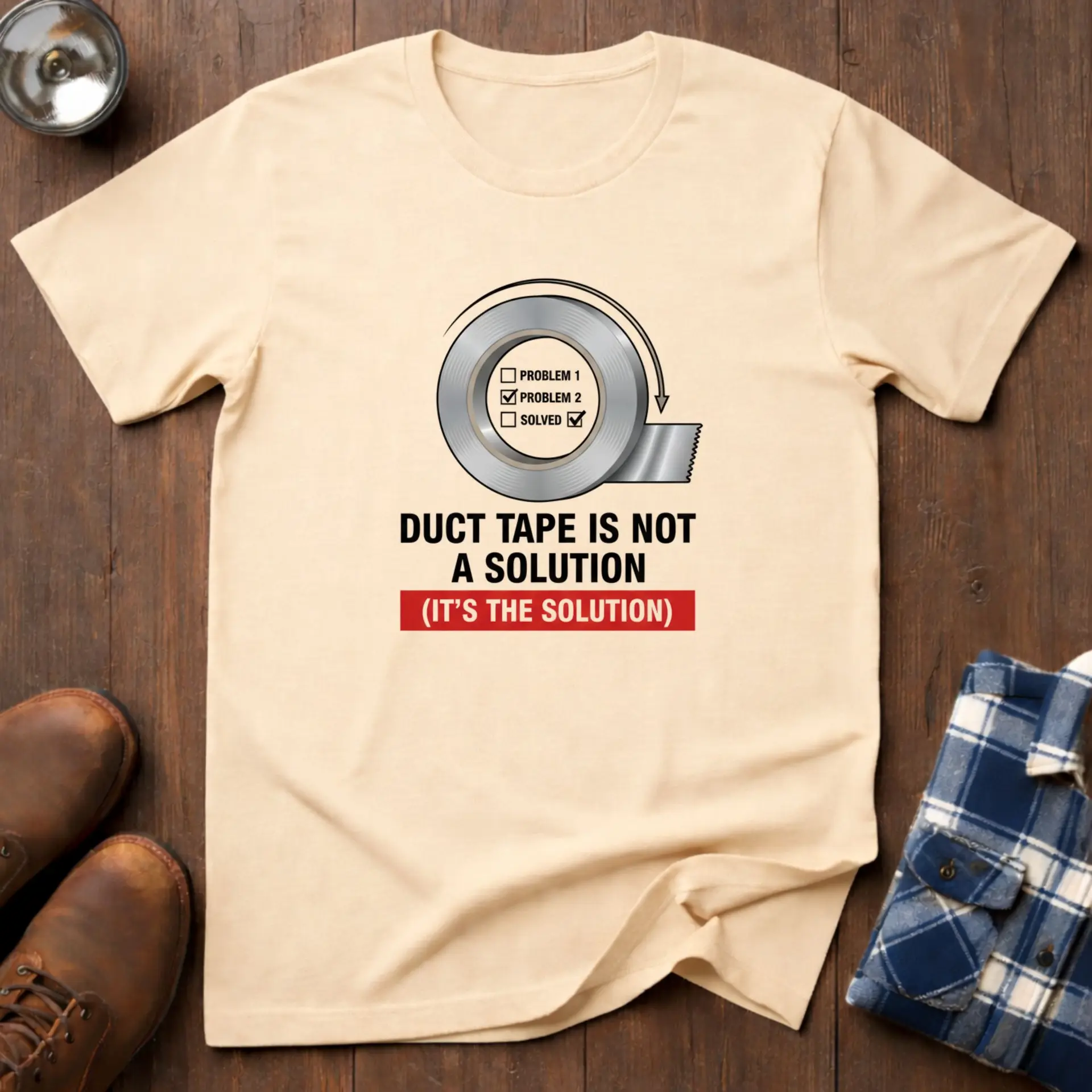 Duct Tape, funny handyman T-shirt