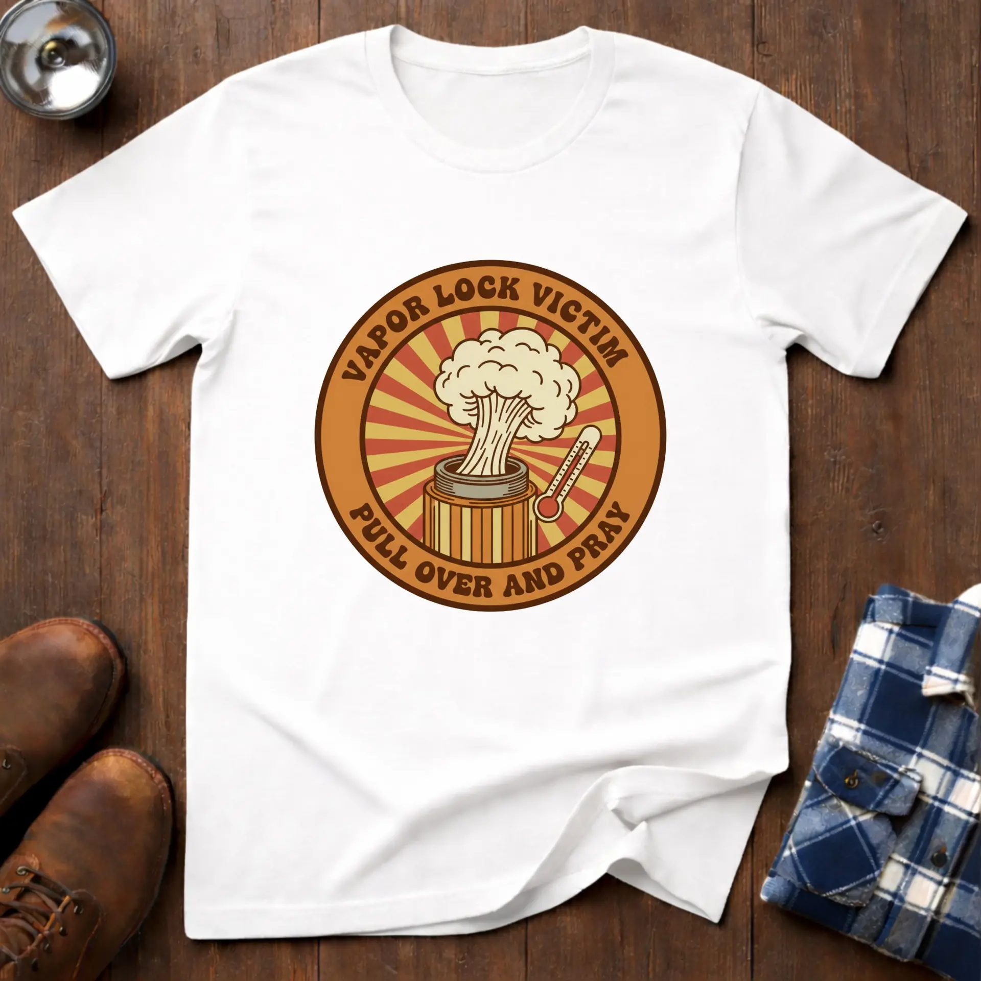 Vapour Lock, funny mechanic T-shirt