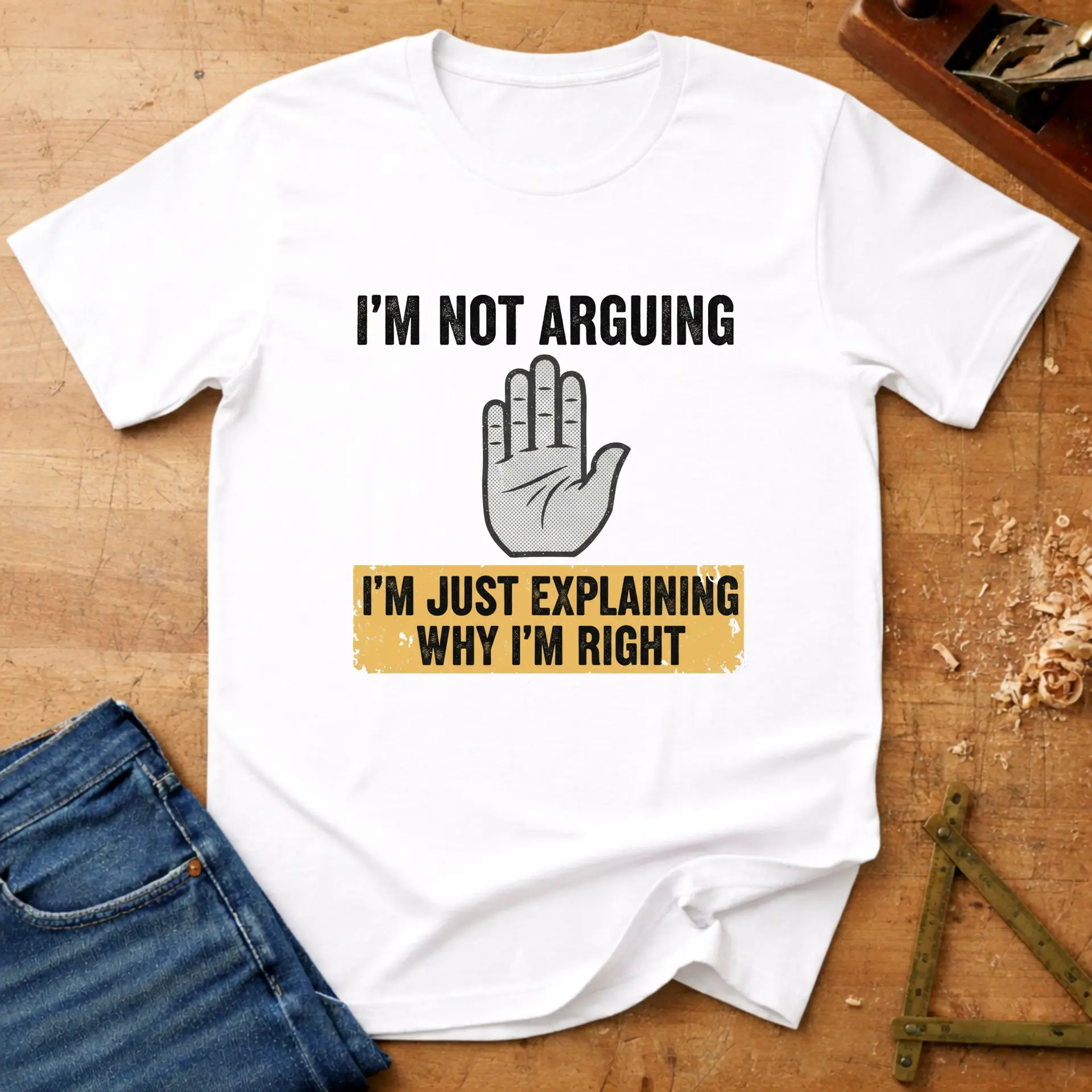 I'm Not Arguing – Stop Hand Edition, funny tradesman T-shirt