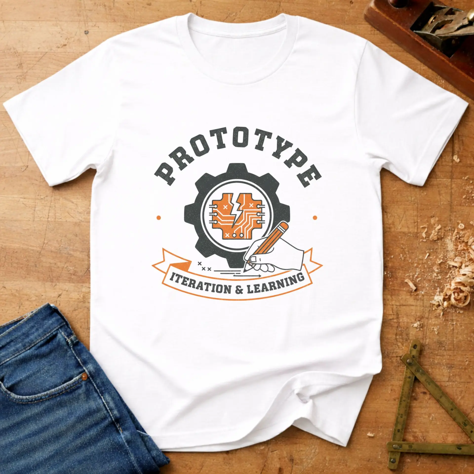 Prototype, workshop T-shirt in White